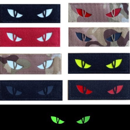 3D Printing Watch - Watching Eyes Reflective Hook&loop Patches Staring