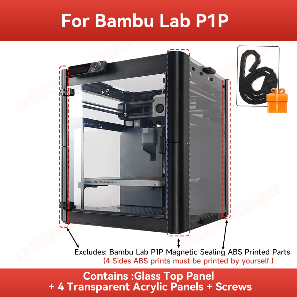3D Printer Enclosure Frame - For Bambulab P1P Enclosure Assemble Kit
