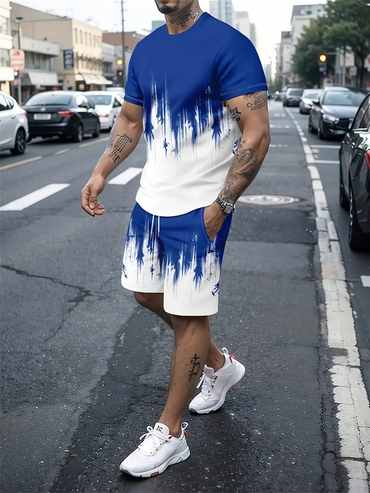 Men Women Gradient Texture T-s - 3D Printing Kpop review and price