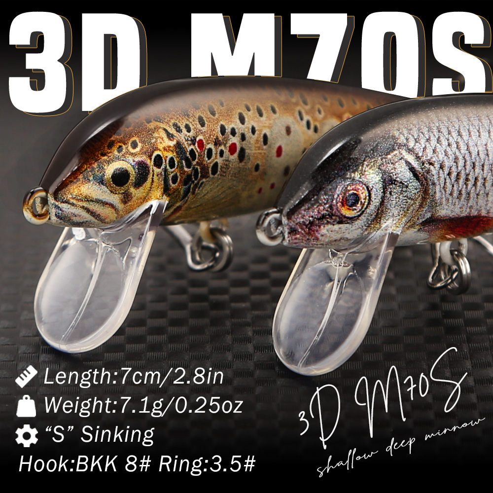 B&U Fishing Lures Sinking Minn - 3D Printing Lure review and price