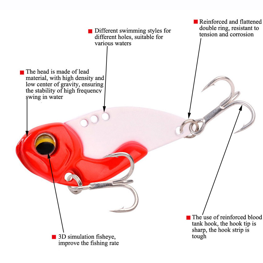 6pcs Metal VIB Fishing Lures 7 - 3D Printing Lure review and price