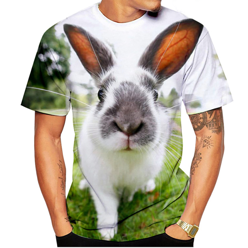 Fashion Cute Rabbit 3D Print T - 3D Printing Rabbit review and price