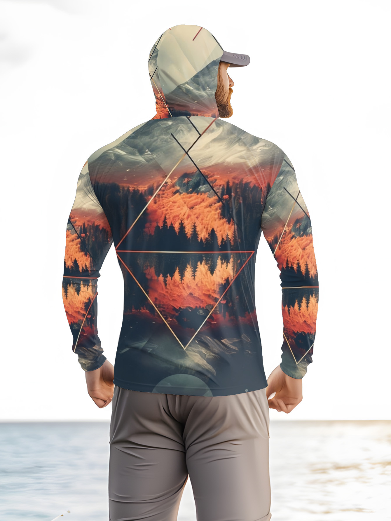 Outdoor Men's Fishing Hoodie B - 3D Printing Kpop review and price