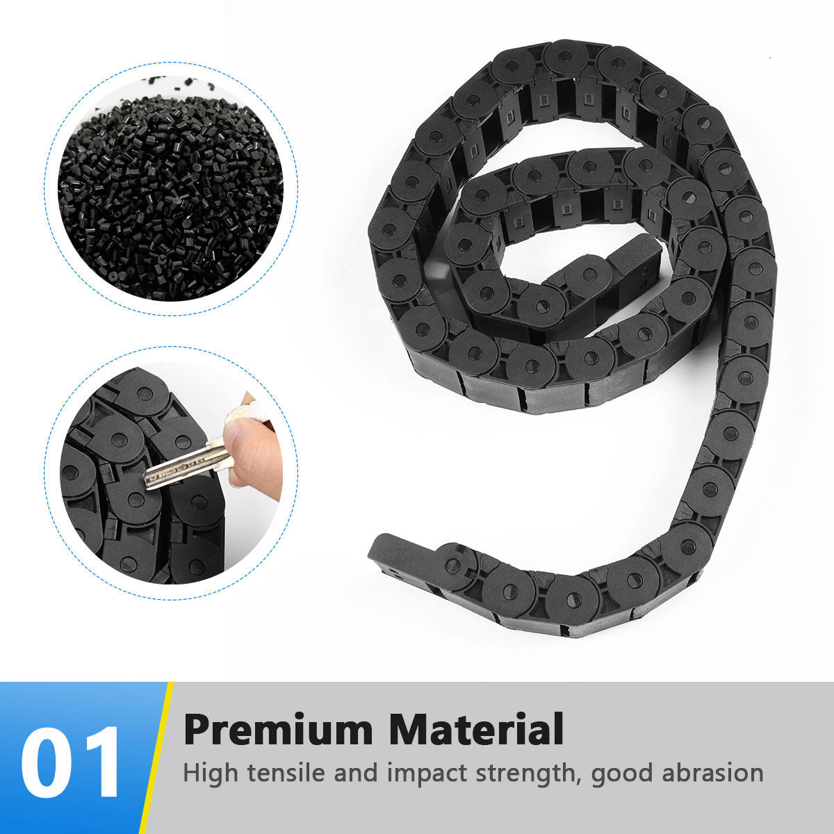1M Black Plastic Cable Carrier - 3D Printing Machine review and price