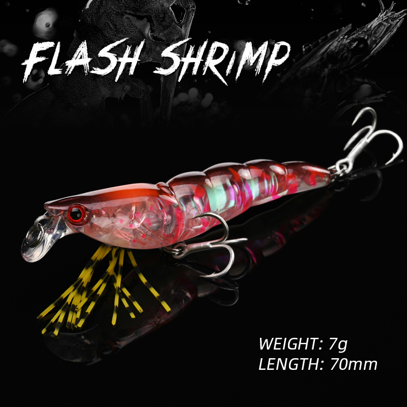 ALLBLUE 3D Flash Shrimp 70mm 7 - 3D Printing Lure review and price