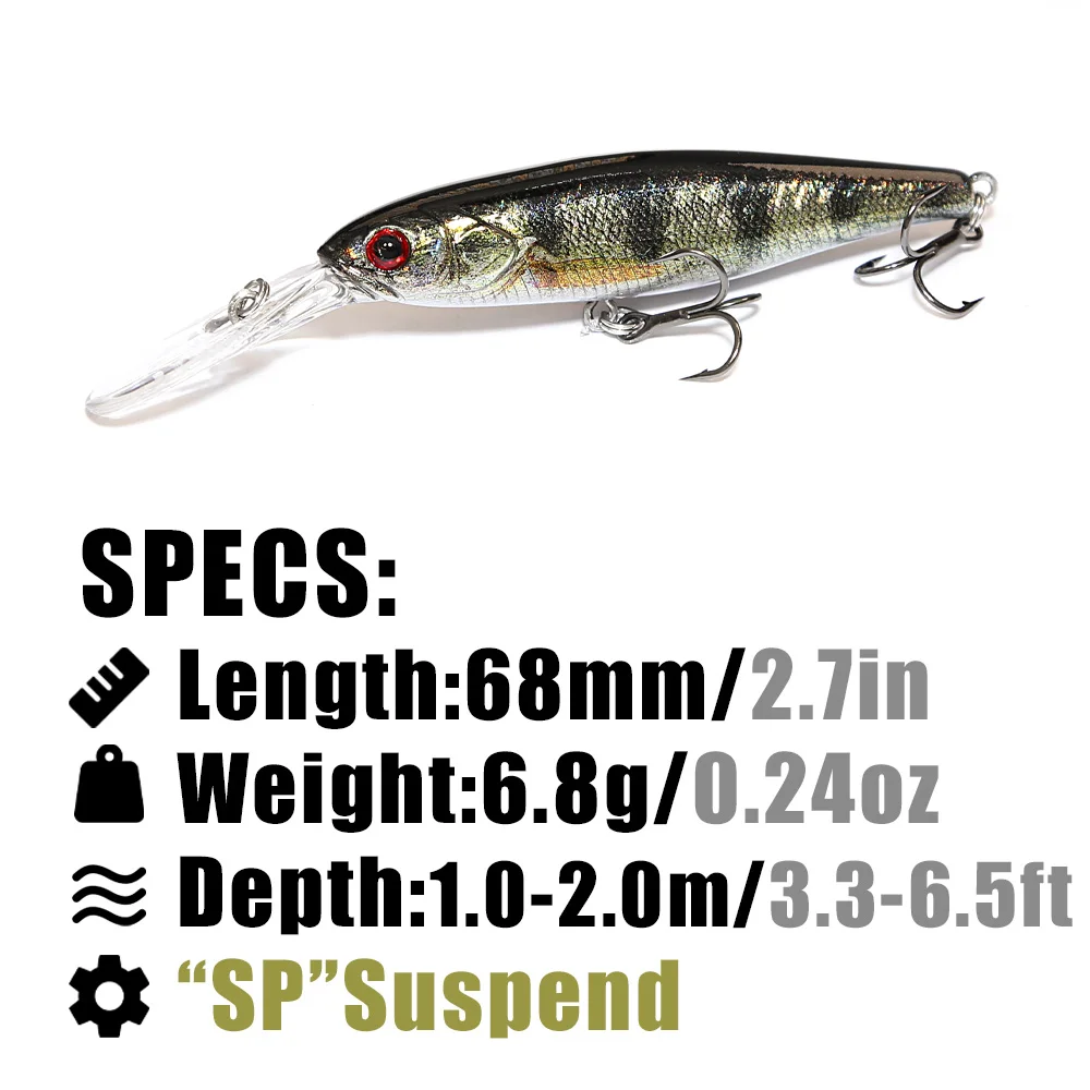 B&U  68mm 3D Printing Shad Sus - 3D Printing Lure review and price