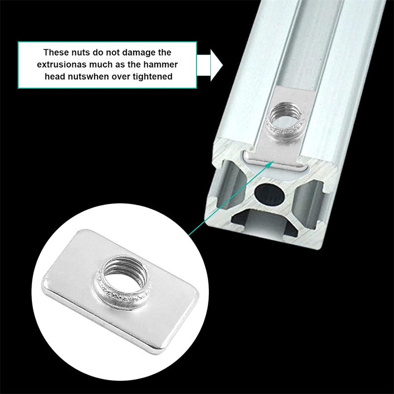 100pcs Flat Sliding T-Slot Nut - 3D Printer Enclosure Frame review and price