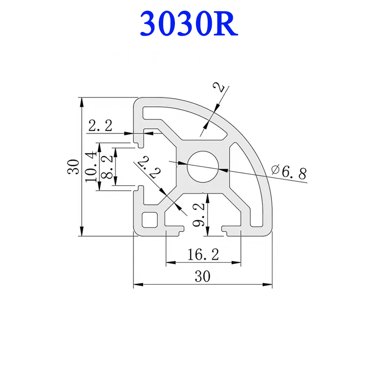 1PC 3030R European Standard Al - 3D Printer Enclosure Frame review and price
