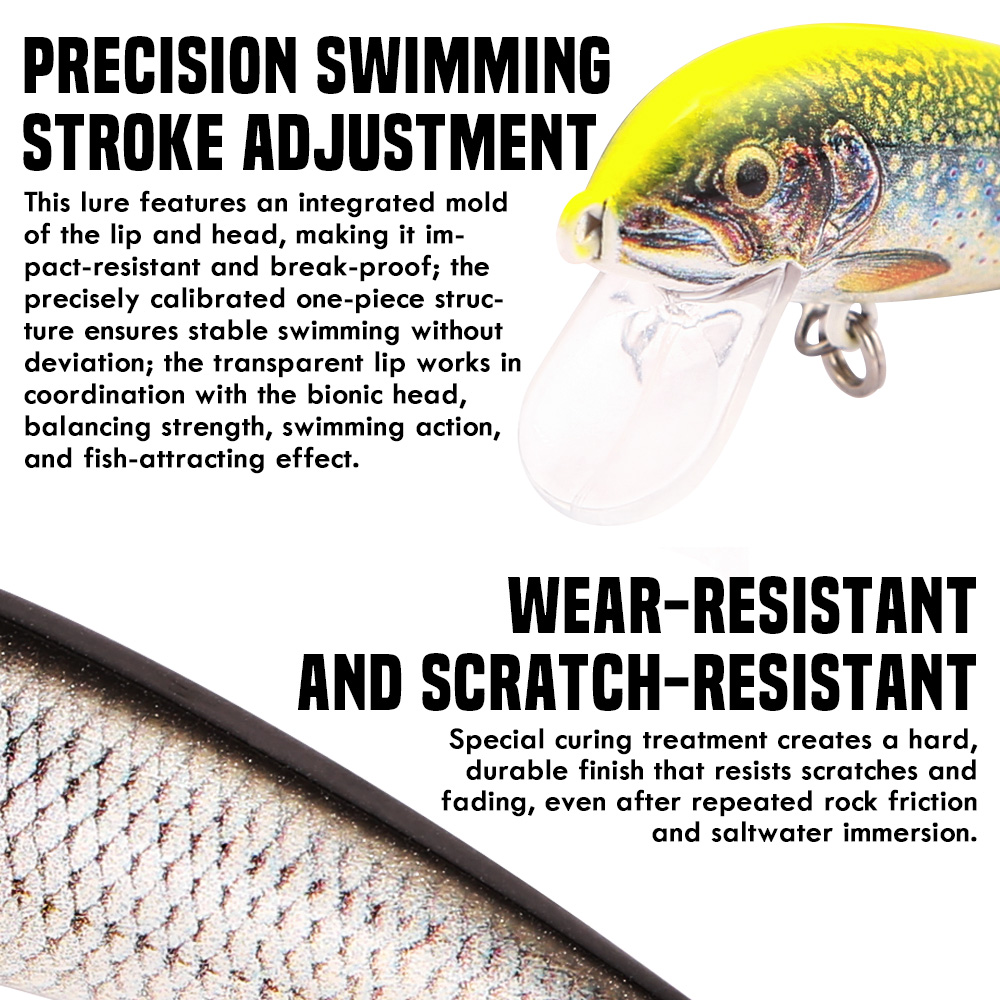 B&U Sinking Minnow Fishing Lur - 3D Printing Lure review and price