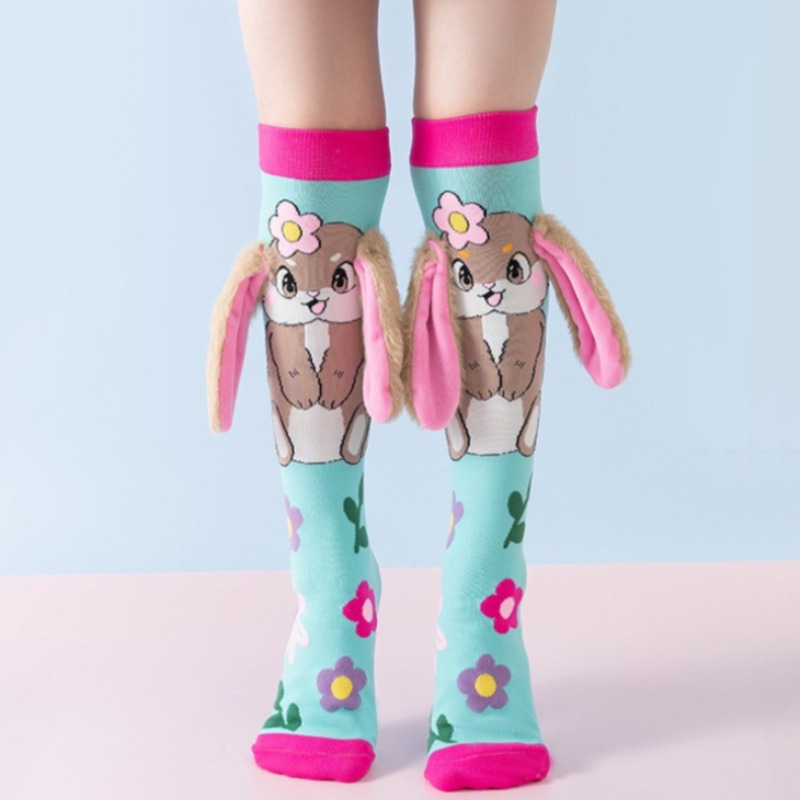 Cute 3D Animal Knee High Socks - 3D Printing Rabbit review and price