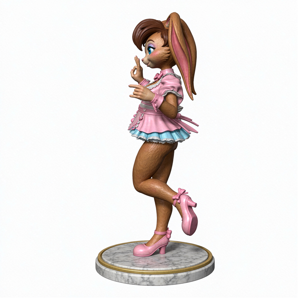 NSFW Long Ear Rabbit Anthro Gi - 3D Printing Rabbit review and price