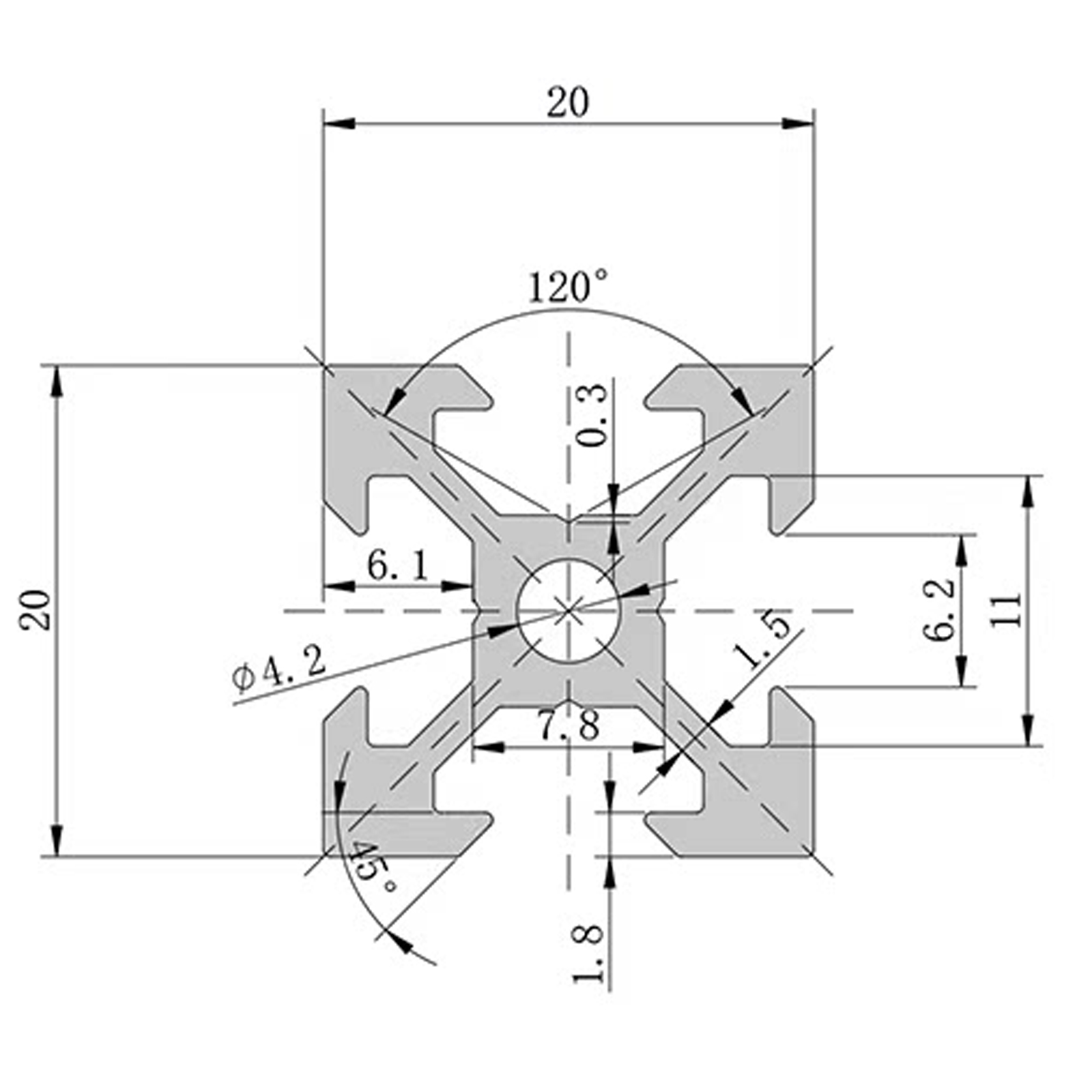 4Pcs V Slot 2020 Aluminum Extr - 3D Printer Enclosure Frame review and price