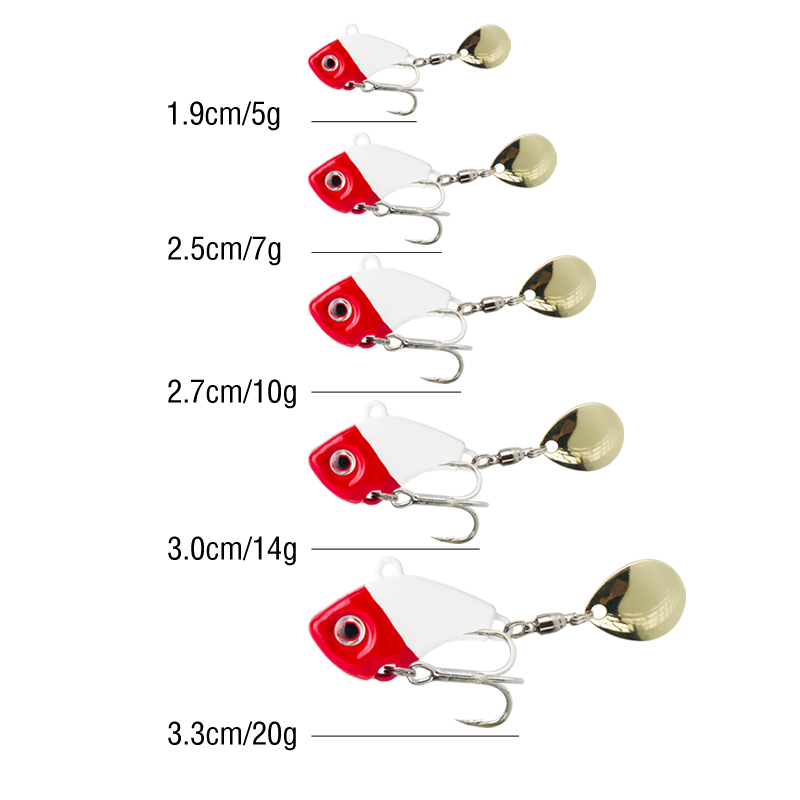 6PC 5g/7g/10g/14g/20g Rotating - 3D Printing Lure review and price